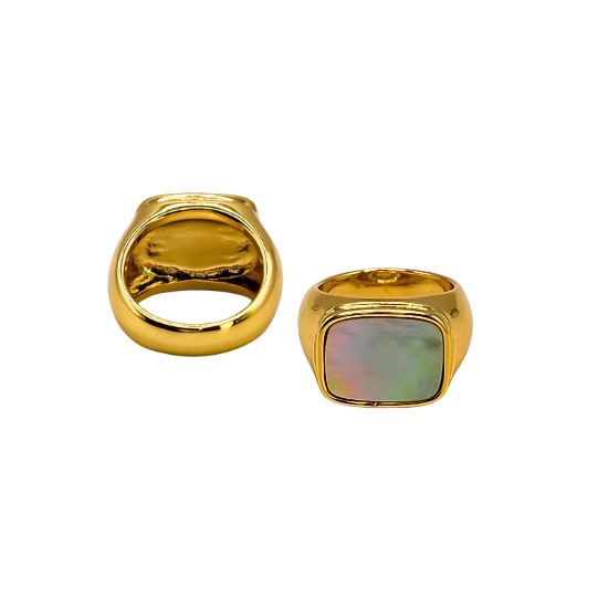 Luminous Gold Iridescent Ring