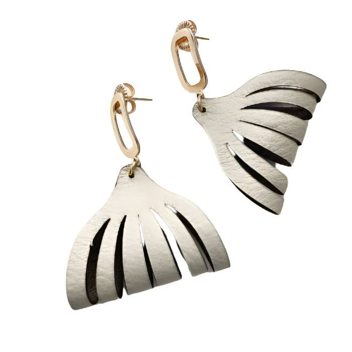 Cream Leather Shell