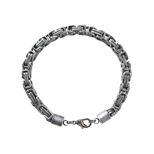 Gunmetal Stainless Steel Men's Bracelet – Sleek & Timeless
